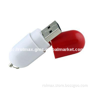 capsule Full Capacity Plastic Usb Flash Drive